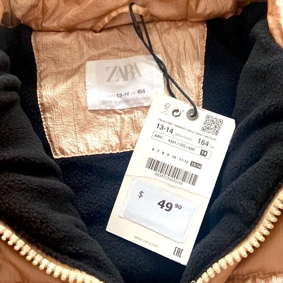 NWT Zara puff jacket - Picture 2 of 3
